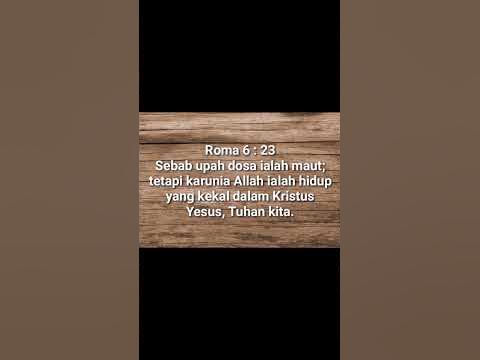 Roma 6:23 || Upah Dosa Ialah Maut #bacaalkitab #videoshort - Hq2