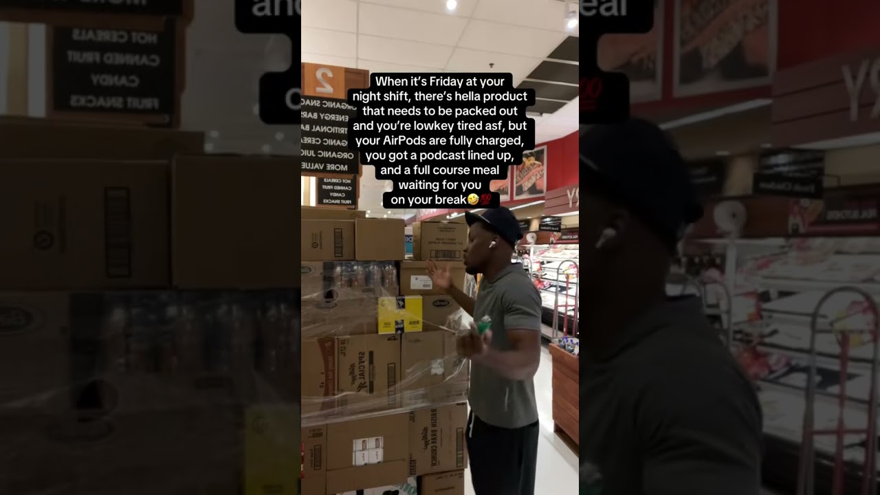 The BRIGHT side of working as an overnight stocker in retail💯 