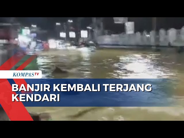 Banjir Kembali Terjang Sejumlah Wilayah di Kota Kendari class=