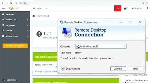 วิธี remote desktop ร่วมกับ dynamic dns (No-ip)