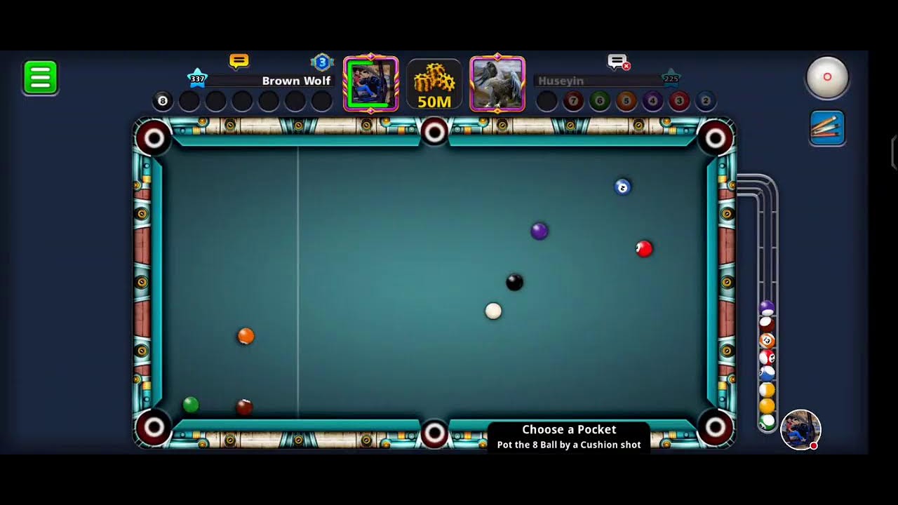 Live 8 Ball Pool #8ballpool #brownwolf_gaming_ - YouTube