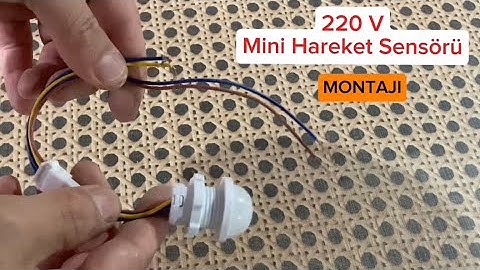 220 V mini hareket sensörü montajı - Şerit led - pir hareket sensörü - hareket sensörü ile led nasıl