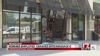 Former employee plows car into Raleigh Massage Envy
