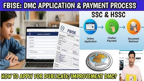 FBISE : How to Apply online for Duplicate DMC | Improvement DMC & Payment process