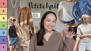 ranking every PetiteKnit pattern I've ever knit | looking back at each project, pros and cons