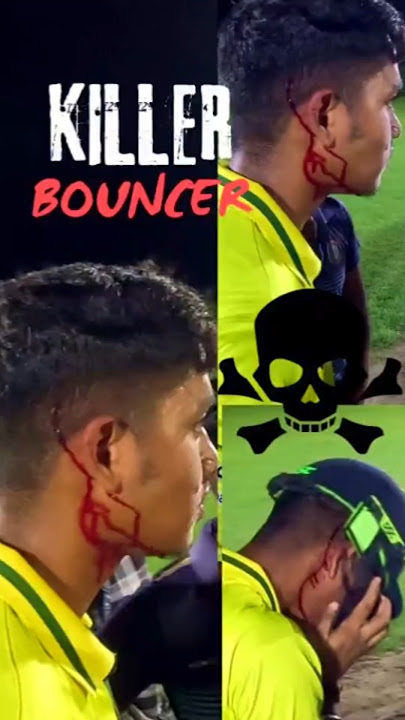 Killer Bouncer Injured Batsman😱 || Dangerous Bouncer Ball💀 #cricket #shots #shorts