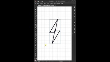 How to draw Icon in adobe illustrator - Lightning Icon #illustratorcc #tutorial
