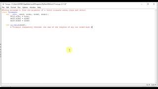 python program to find perimeter of a vid triangle