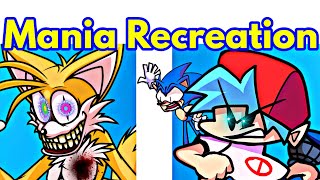 Friday Night Funkin' VS Mania Recreation / Sonic (FNF Mod/Hard/Crazy Tails   Gameplay)