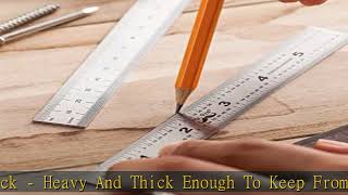 Mr. Pen- Machinist Ruler, Ruler 6 inch, 3 Pack, mm Ruler, Metric Ruler,  Millimeter Ruler, (1/64, 1/32, mm and .5 mm), Metal Ruler 6 inch, Precision