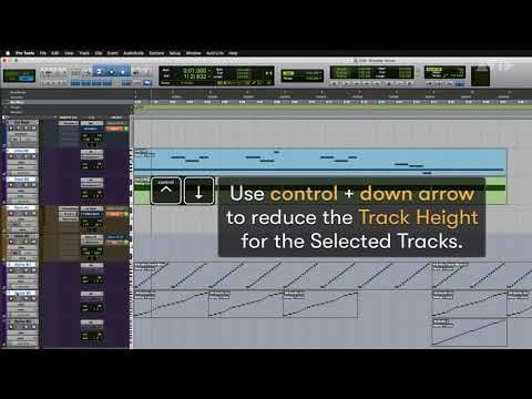 Pro Tools Tech Tip — Track Height Keyboard Shortcuts