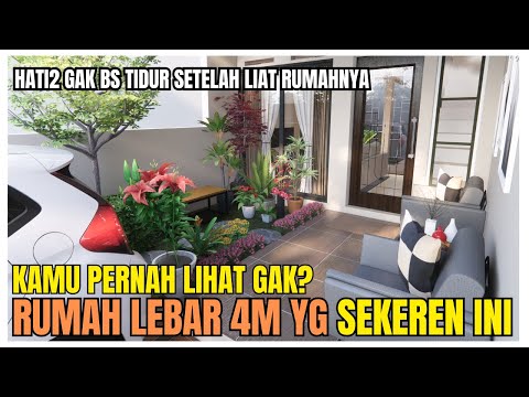 Rumah kecil Lebar 4 meter Low Budget Bisa Seperti Ini! #viral #rumahminimalis