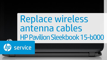 Replace the wireless antenna cables | HP Pavilion Sleekbook 15-b000 | HP Support