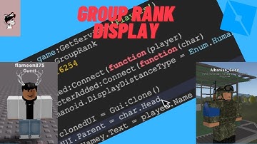 Group Rank Gui Display| Roblox Scripting Tutorial