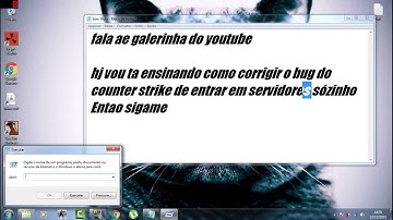 Counter strike 1.6 Como Corrigir o erro de ficar entrando em servidores Sózinhos