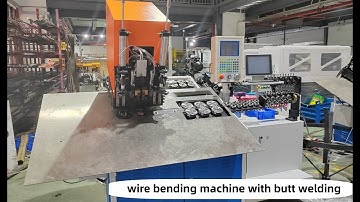 2D wire bending machine with butt welding
