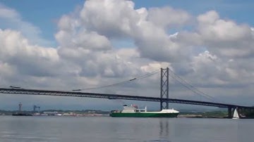 June Video Cargo Ship Firth Of Forth Scotland