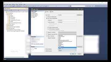 How to create Login Username and Password in SQL Server 2012, 2016. Database