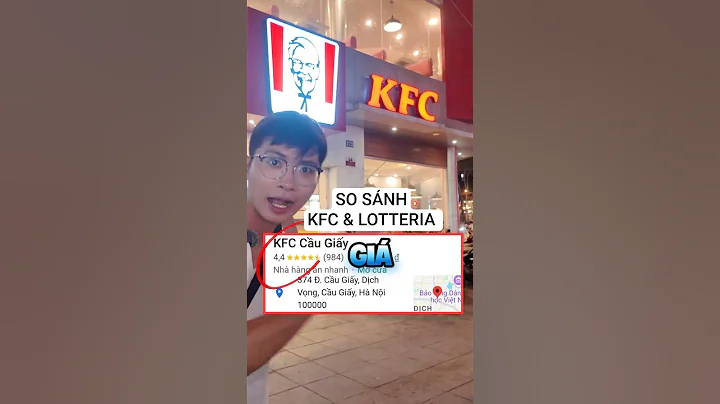 So sánh KFC & Lotteria, bạn chọn ai? #food #reviewanngon #viralshorts #shorts #kfc