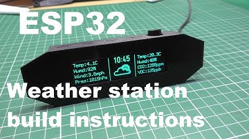 IOT ESP32 weather station with CO2 & VOC alarm - Build instructions