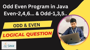 Odd Even Program in Java Logical question
