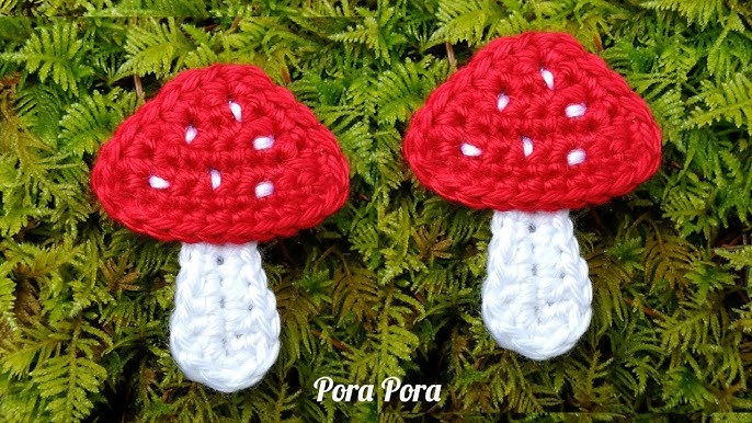 Crochet pattern cute mushroom house. Crochet magic snail.