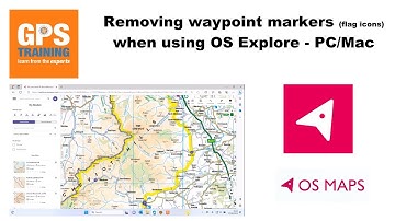 How to remove waypoints on OS, Ordnance Survey Explore