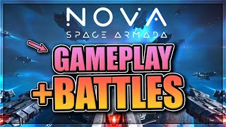 Gameplay for Nova: Space Armada [End-game account & battles] screenshot 3