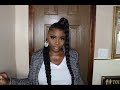 *PROTECTIVE STYLE* KELLY ROWLAND INSPIRED TWO BRAID UPDO FOR $5!!!!