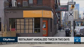 Toronto restaurant vandalized twice in two days