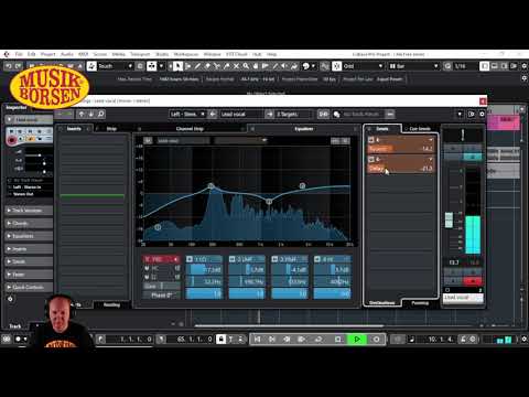 Enkel sångmix i Cubase.