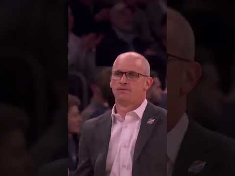 Dan Hurley and Quincy Olivari have a moment ❤️ 🥹 #BigEastTournament #UConn