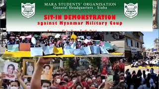 Sit-In Demonstration Against Myanmar Military Coup