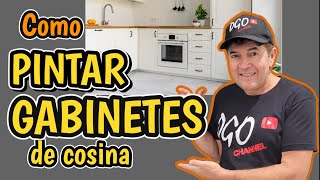 como pintar gabinetes de cosina