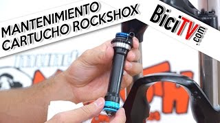 Mantenimiento de una horquilla RockShox. Cartucho hidráulico