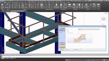 Getting Started with Advance Steel: Part 13 - Inserting a railing on a platform