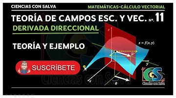 Cálculo vectorial 11  Derivada direccional.