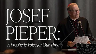 Accepting the Josef Pieper Prize