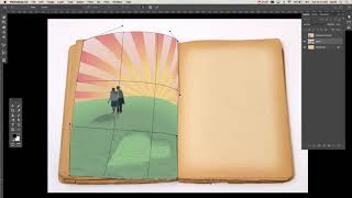 Using warp to place a photo in a book screenshot 5
