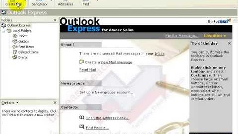 cpanel email with outlook express