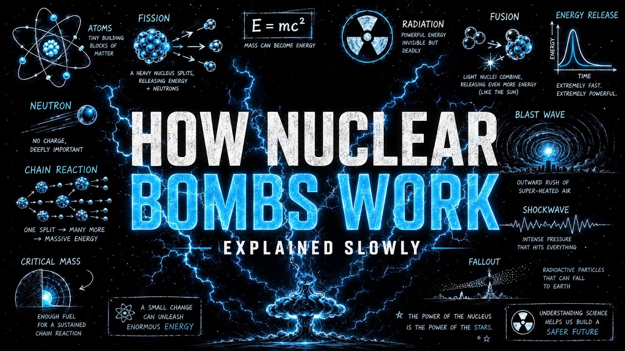 Literally Everything About How Nuclear Bombs Work Explained Slowly (For Sleep)