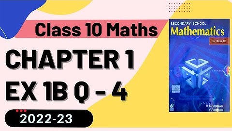 R S Aggarwal Class 10 Maths Ch 1 Ex 1B Q 4 || Real Numbers || #rsaggarwalex1b