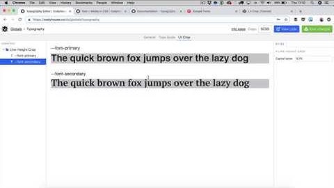 Typography Editor - Line Height Crop