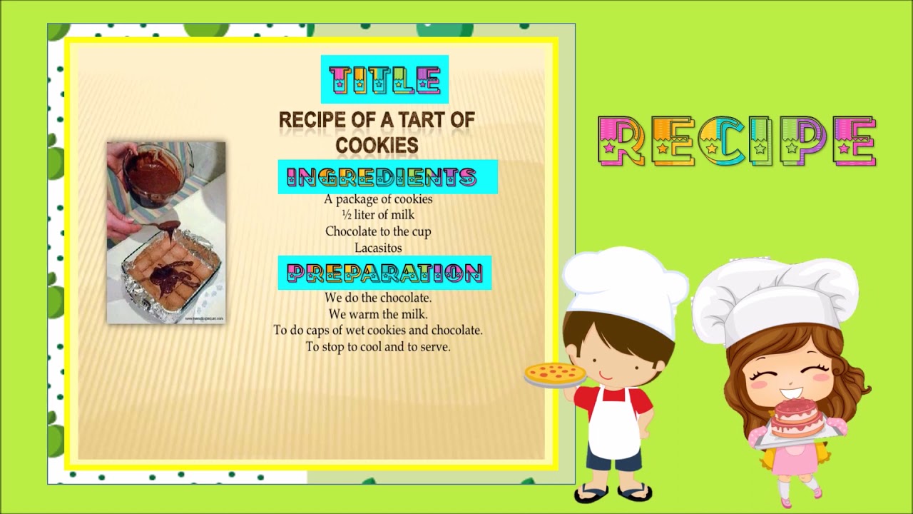 Receta De Cocina En InglÉs Para NiÑos Youtube 