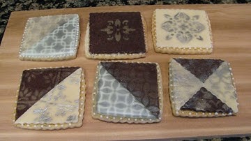 Modeling chocolate and royal icing cookies
