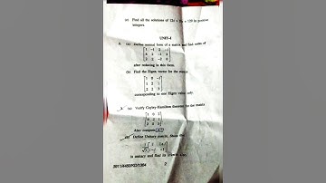 Bsc Kuk 2nd sem Maths questions paper 2024 #yt #shorts