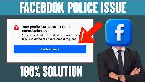Your Page Lost Access to Some Monetization Tools | Your Ability to Earn is Limited 