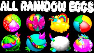 All RAINBOW Eggs | My Singing Monsters | MonsterBox in Incredibox