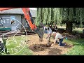 Leaving Septic for Sewer +Trenching Shop Gas &amp; Water!  Underground Part 1