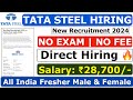 Tata steel recruitment 2024  tata steel company job vacancy 2024  private company job vacancy 2024